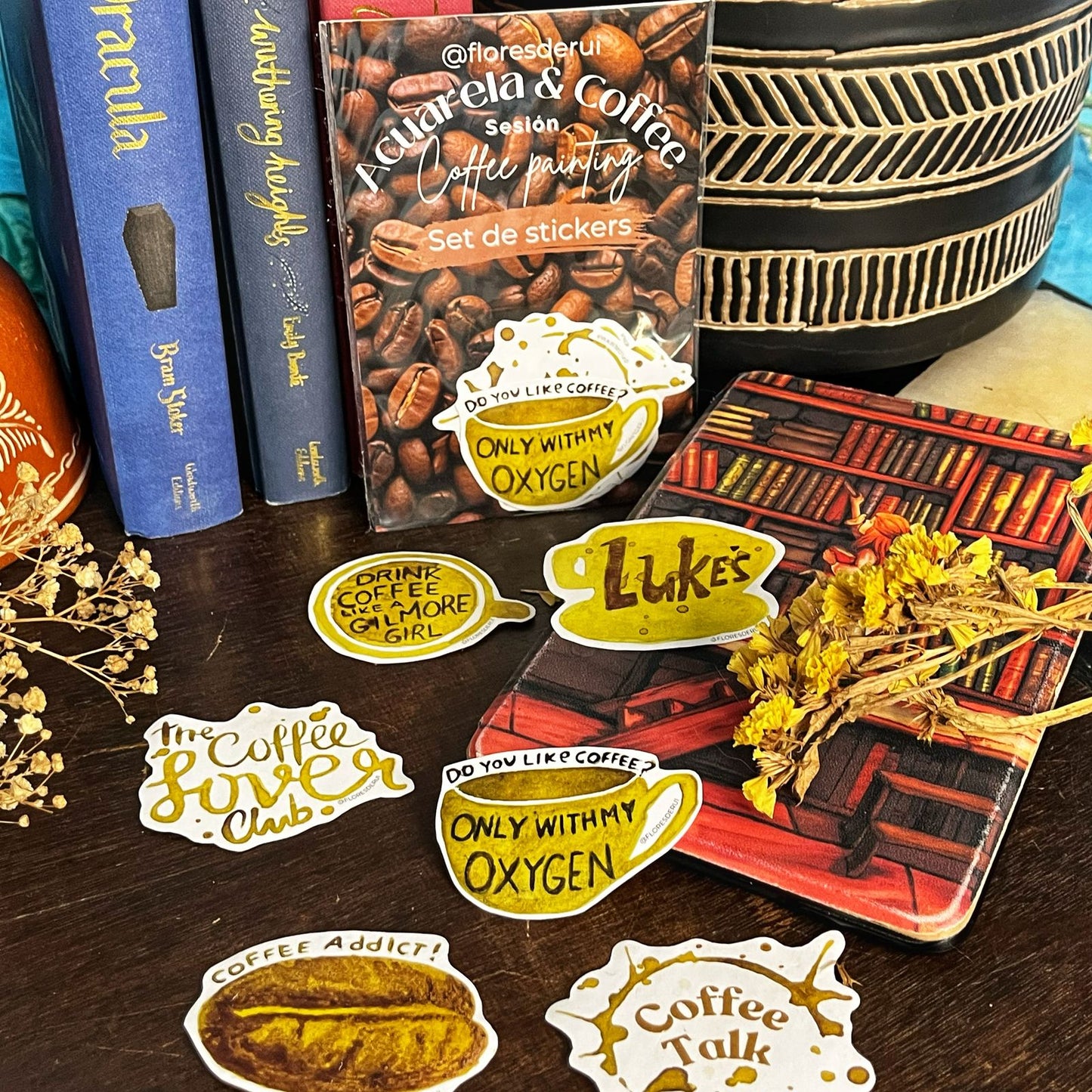 Set de Stickers - Coffee Painting