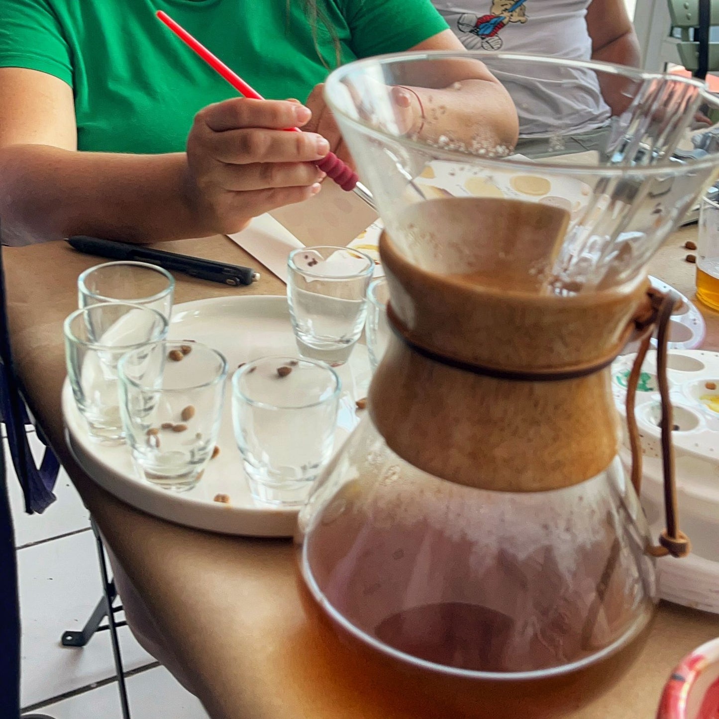 Coffee Painting - Mamá Carlota 24 de Mayo